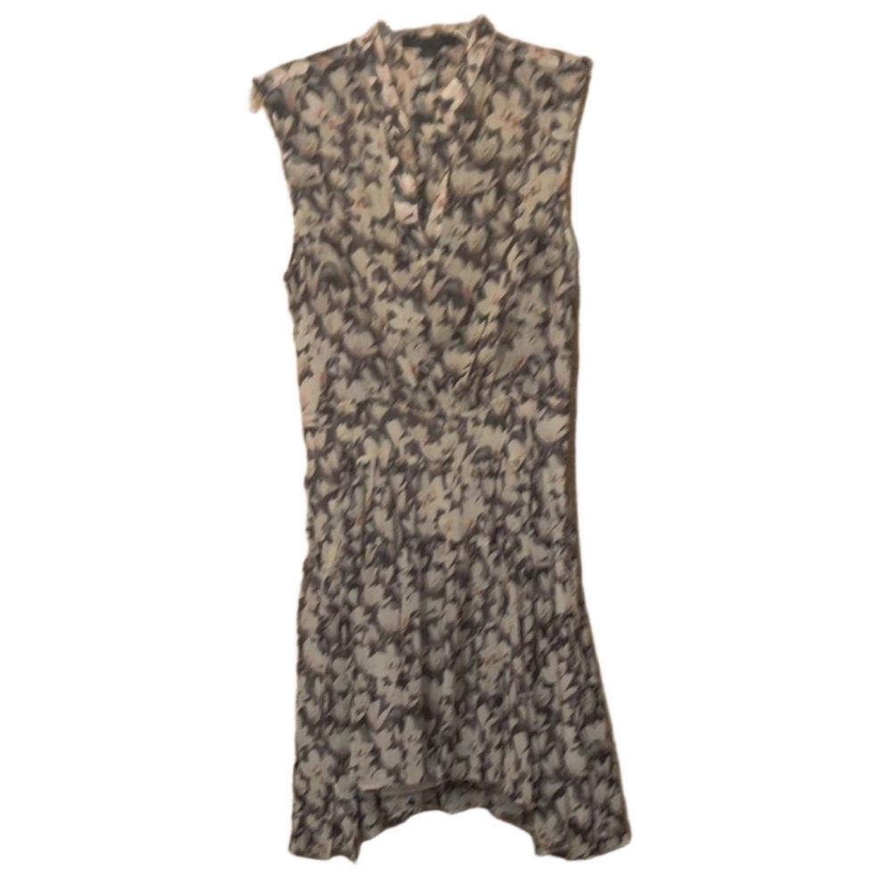 ALL SAINTS Victoria Magnolita Women's Floral Pink & Black Dress Size 0 - Picture 10 of 15